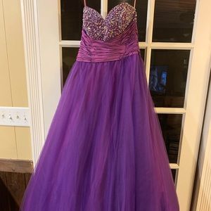 Purple prom dress